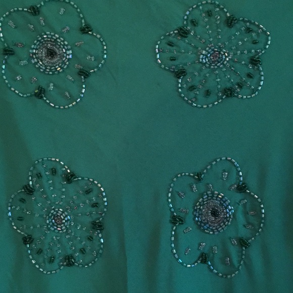 Floral Beaded Flared Skirt - Picture 2 of 3